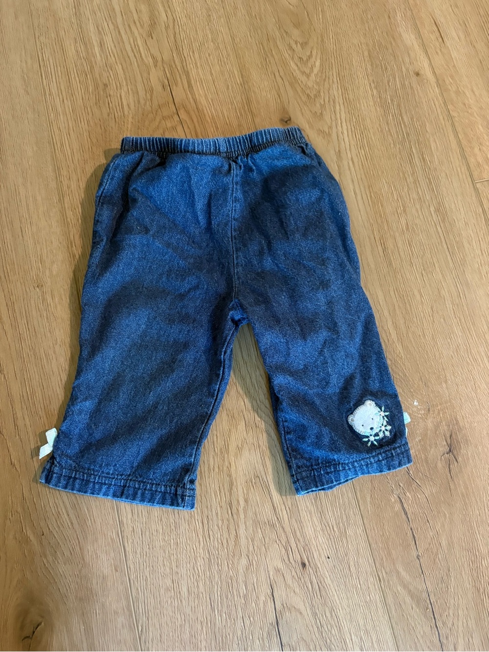 Old Navy Dark Blue Pull-On Denim Pants with Patch